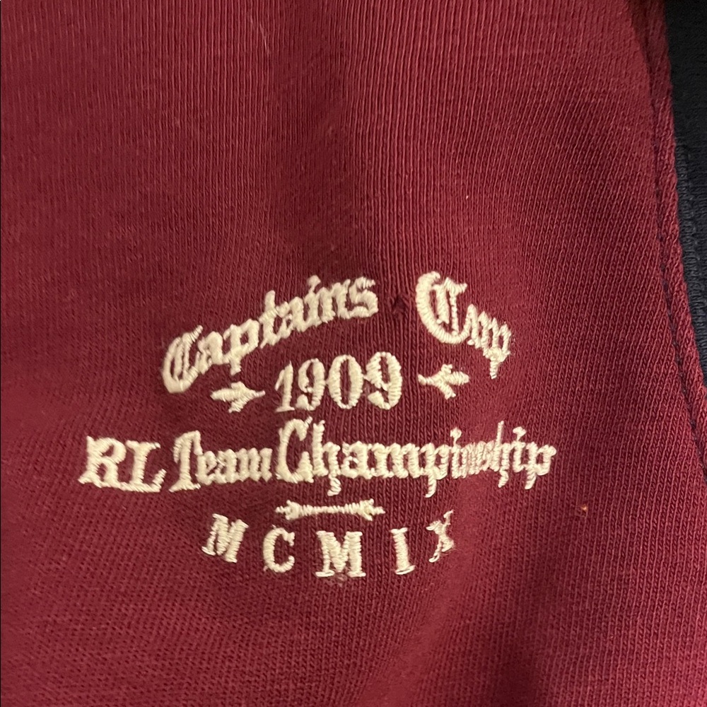 Polo by Ralph Lauren Men's Red and Green Varsity Jacket - Picture 4 of 9